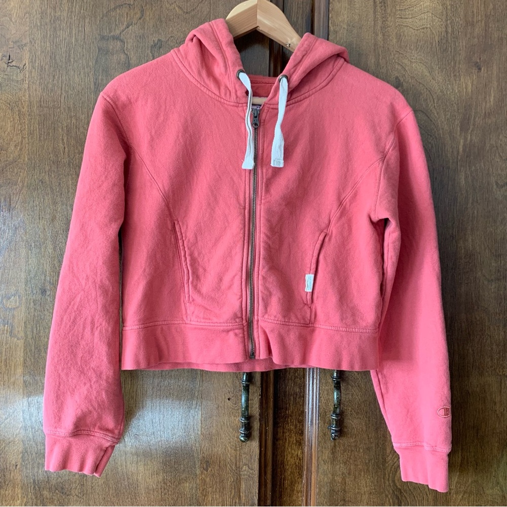 Champion Cropped Zip Hoodie